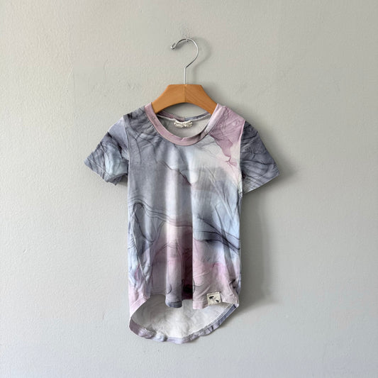 Bear & Roo / Blue purple short sleeve top / 2T