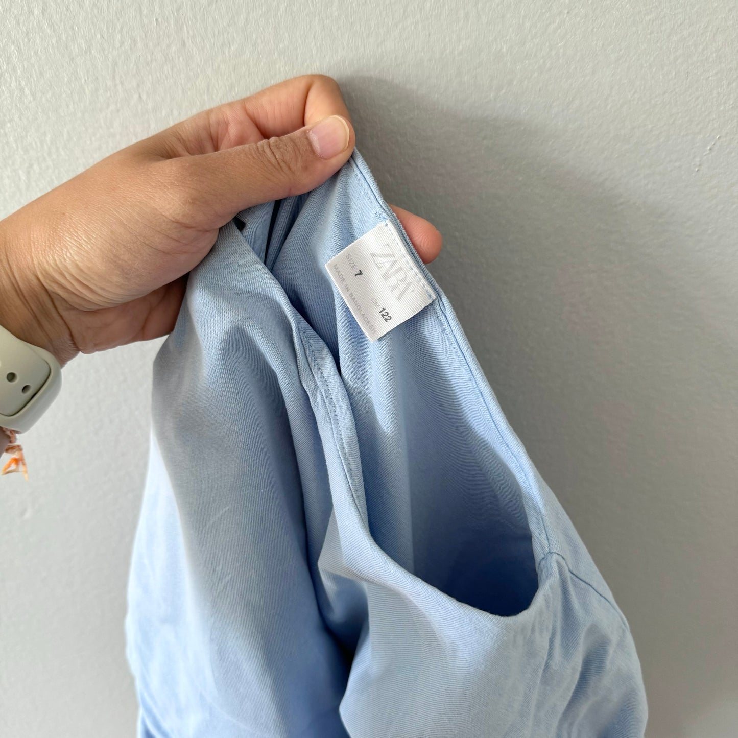 Zara / Light blue short sleeve top / 7Y