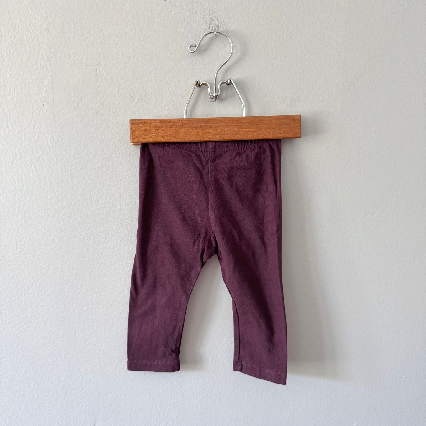 Mini mioche / Dark purple leggings / 3-6M