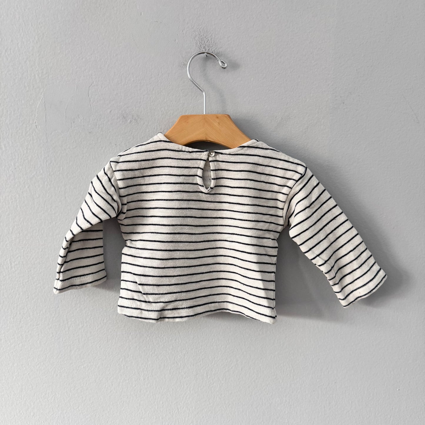 Zara / Haut rayé à manches longues / 3-6M