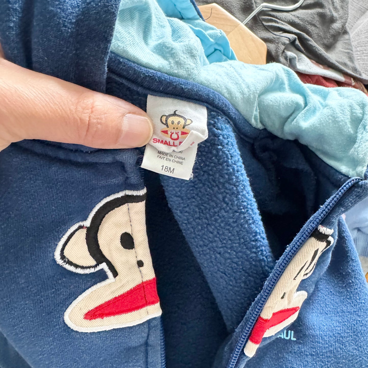 Paul Frank / Navy zip up hoodie / 18M