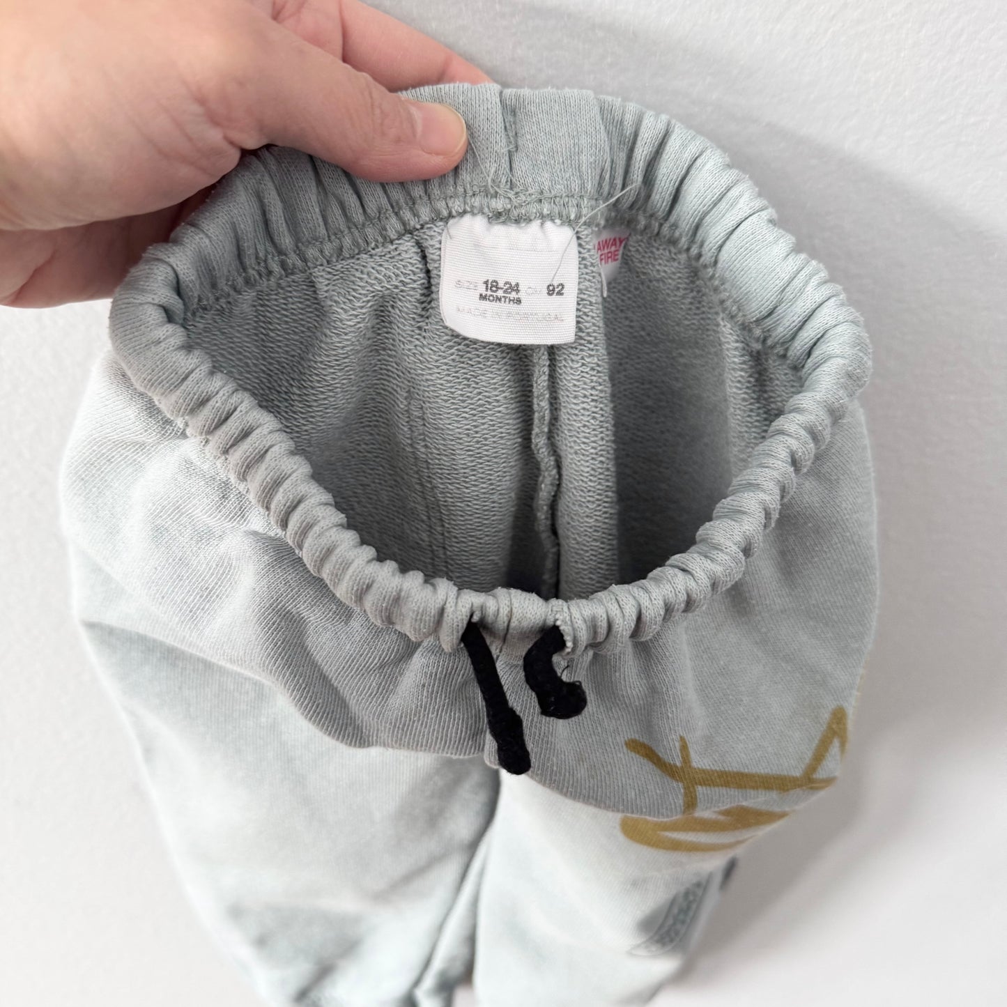 Zara / Pantalon de survêtement bleu fumé / 18-24M