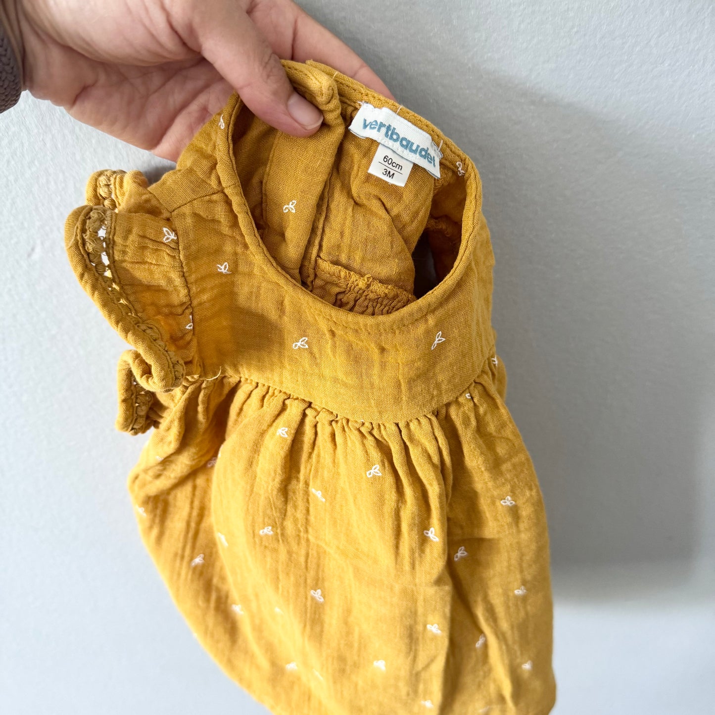 Vertbaudet / Muslin cotton 3pcs set / 3M