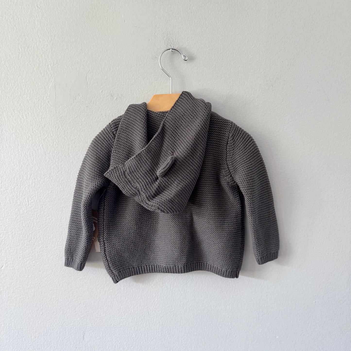 Joe Fresh / Dark grey cotton knit jacket / 9-12M - New with tag