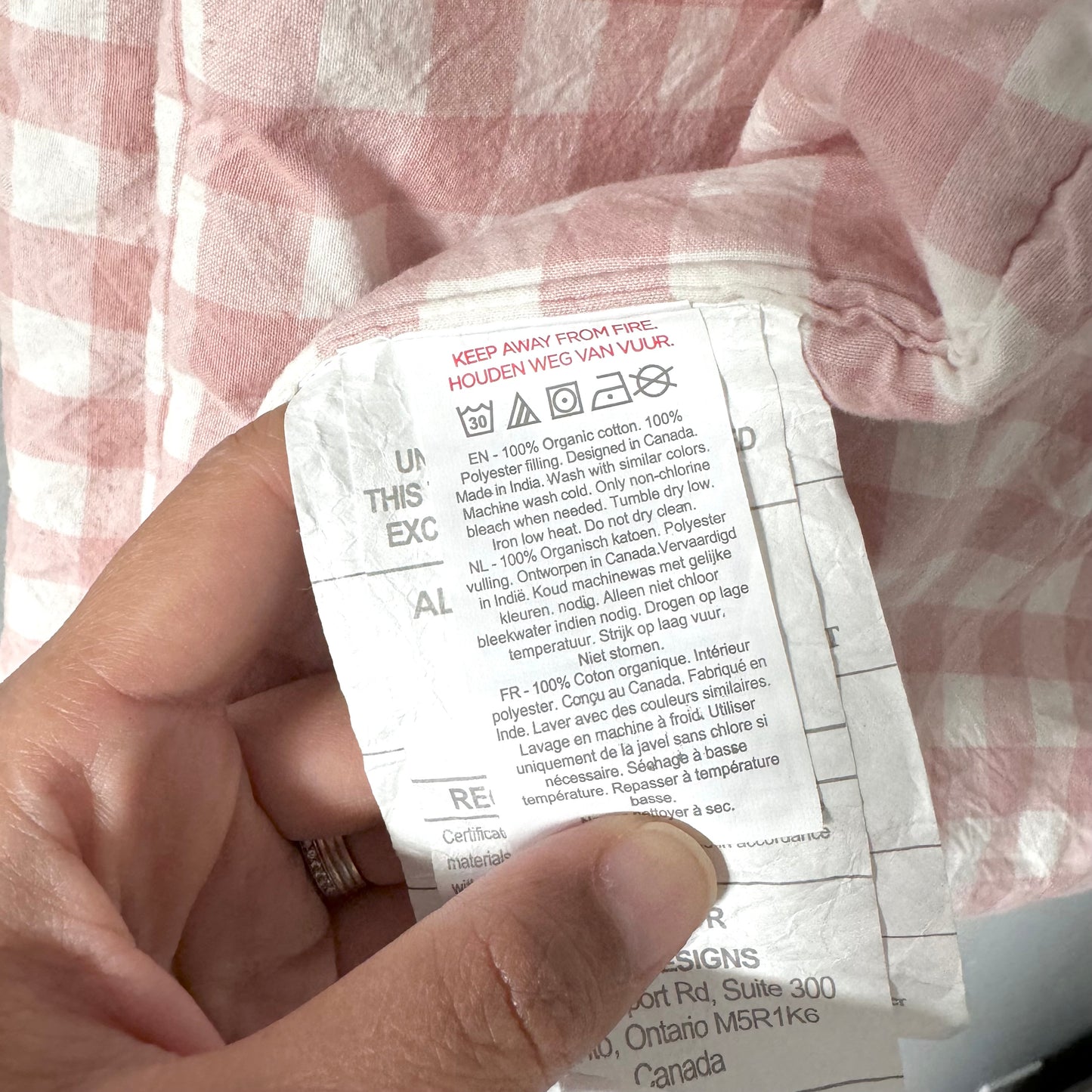 Pehr / Gingham comforter