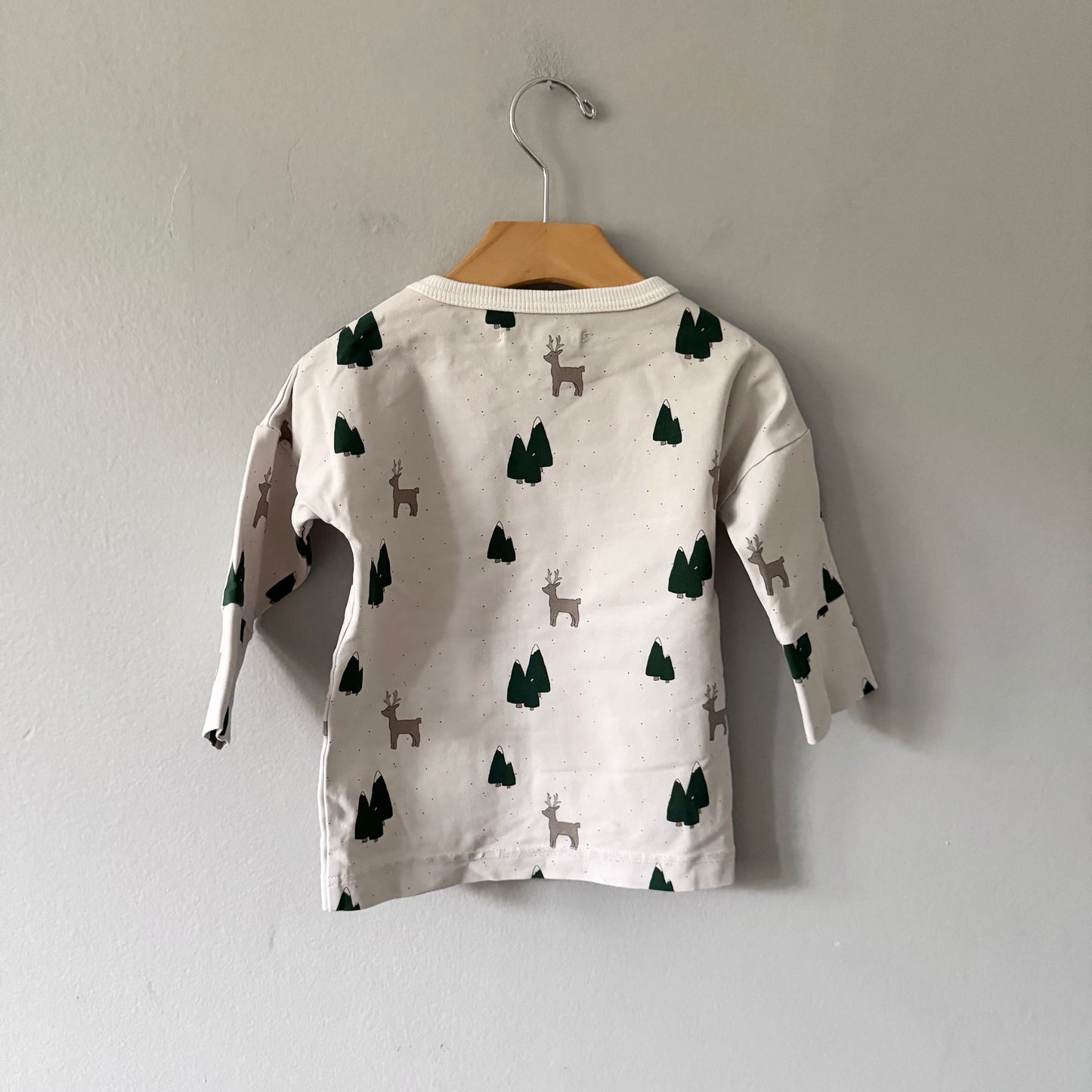 Bajoue / Deer & tree long sleeve top / 1-2T