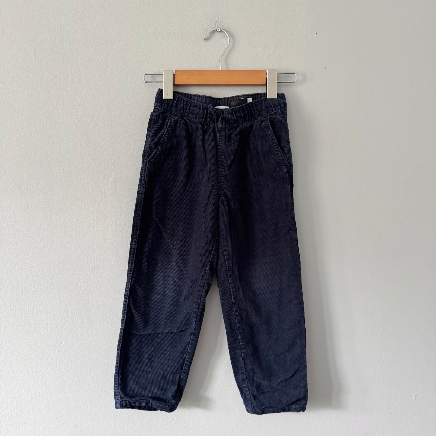 H&M / Lined navy corduroy jogger / 5-6Y