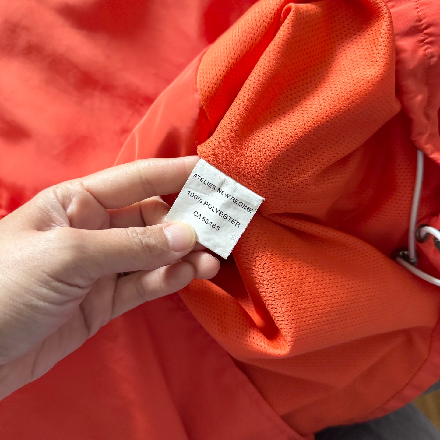 Atelier New Regime / Orange nylon jacket / Men S