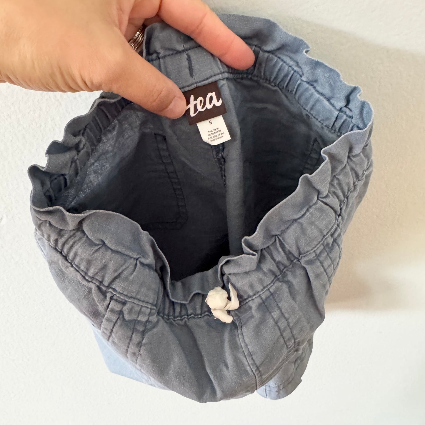Tea collection / Cotton x linen pants / 4Y