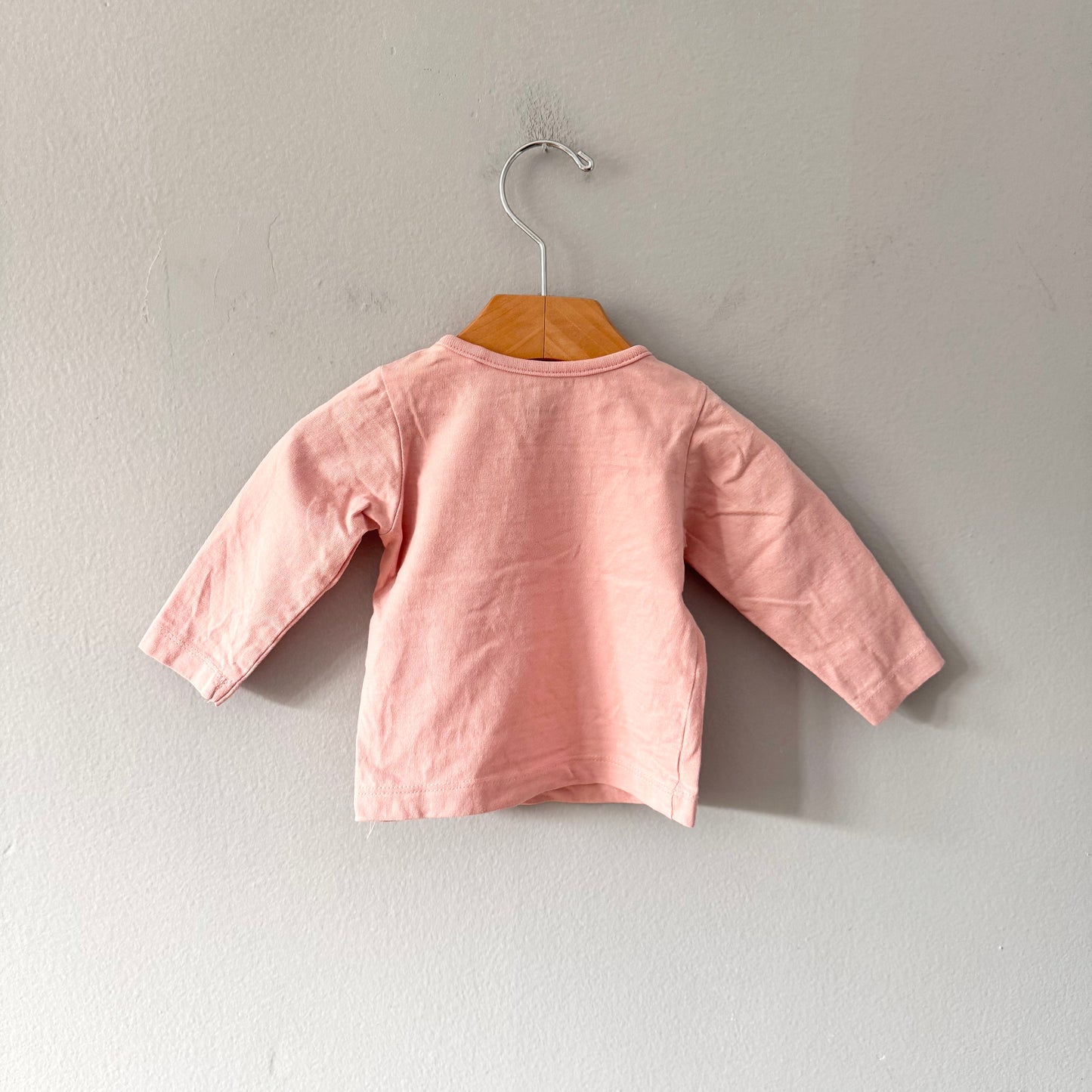 Topo mini / Pink long sleeve top / 3-6M(68)