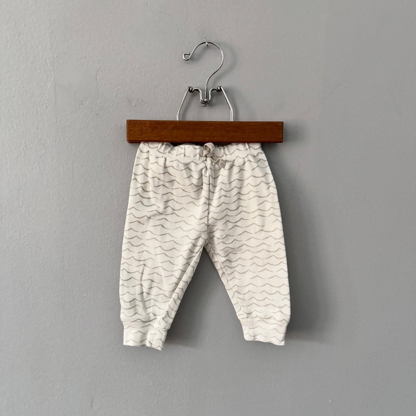 Pehr x Indigo / White organic cotton pants / 0-3M
