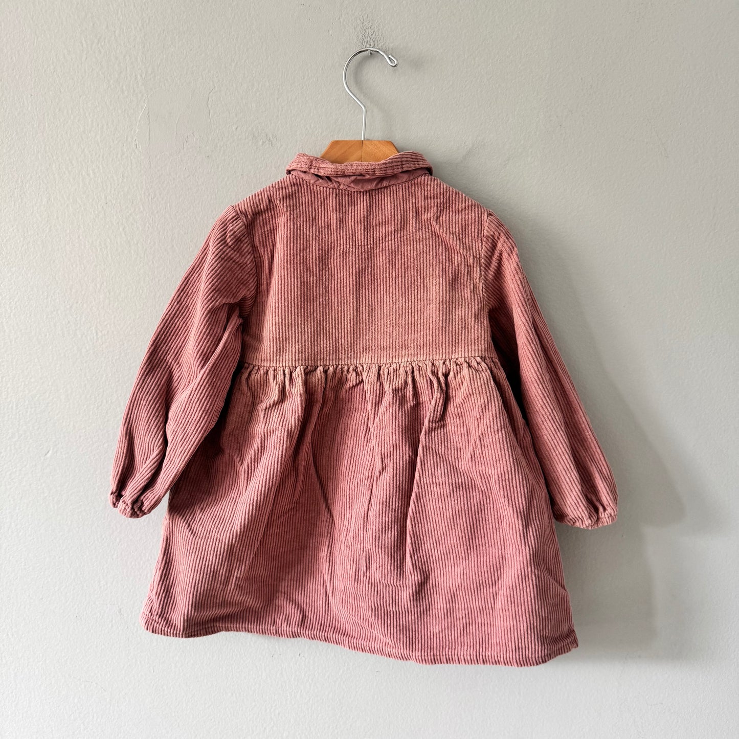Zara / Pink corduroy dress / 3-4Y