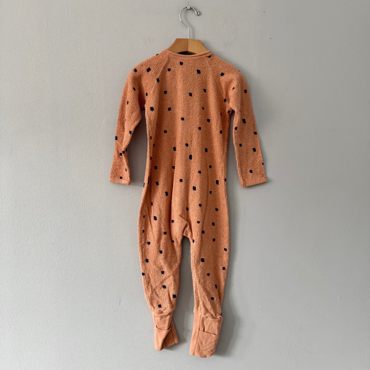 Bonds / Wondersuit - orange x navy dots / 18-24M