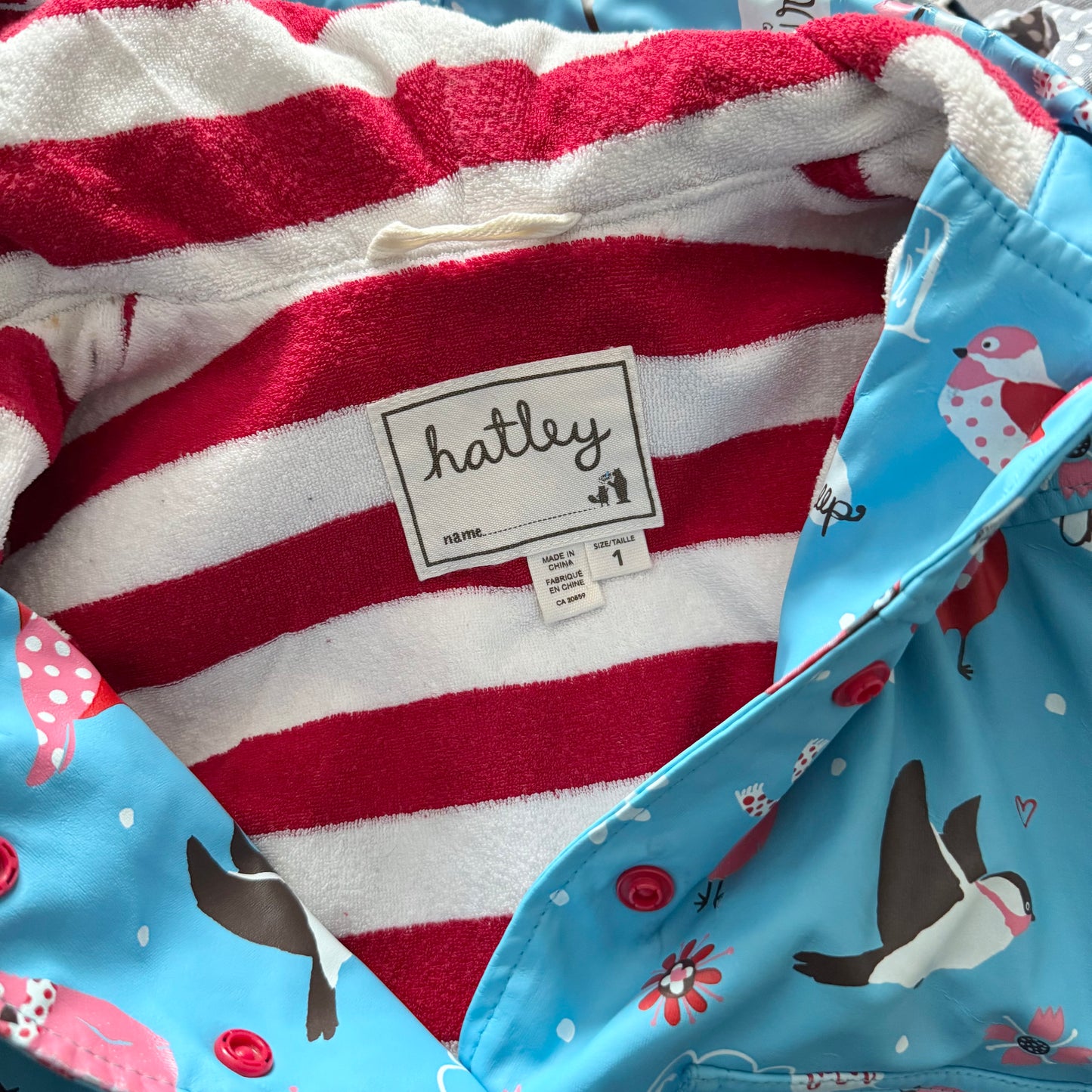 Hatley / Blue blinds rain jacket / 1Y