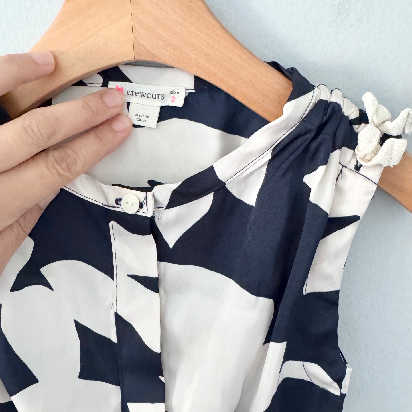 Crewcuts / Navy satin jumpsuit / 2Y
