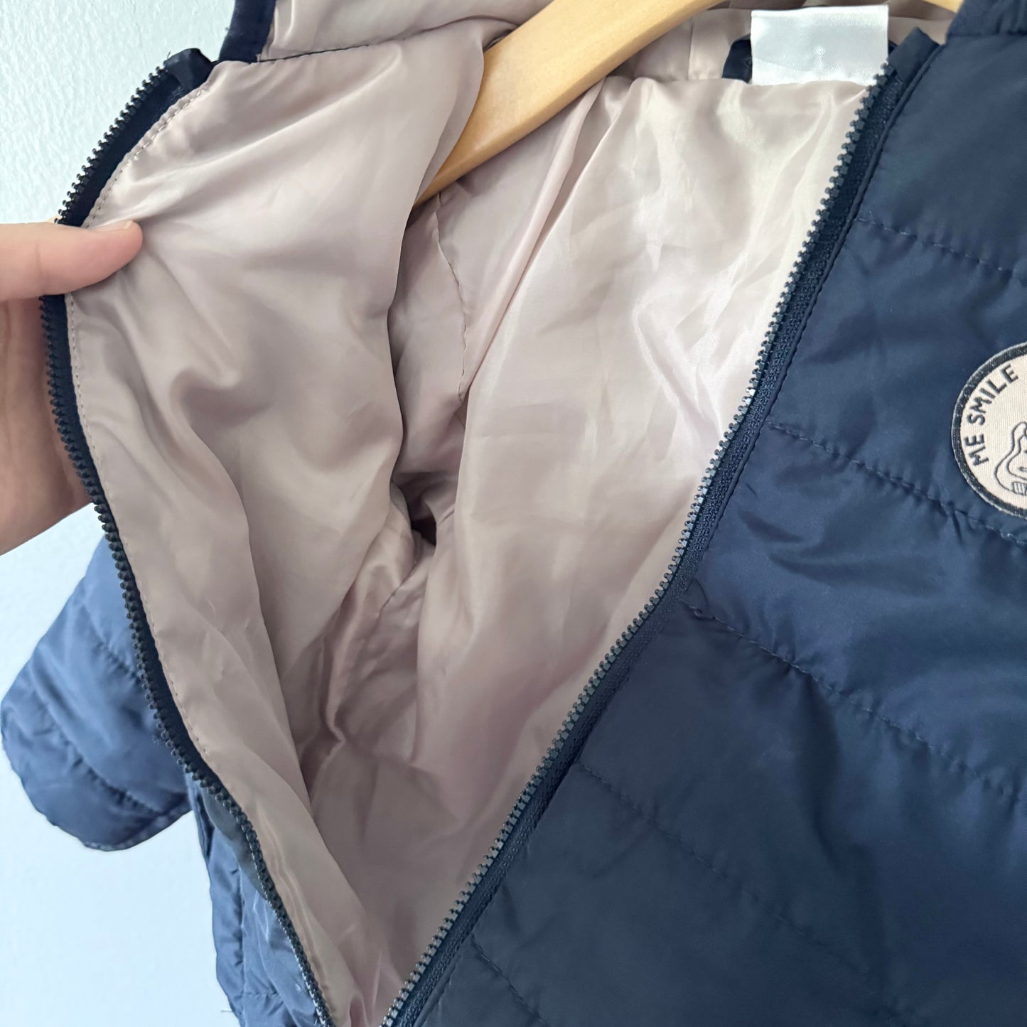 So Cute / Navy light puffer jacket / 18-24M