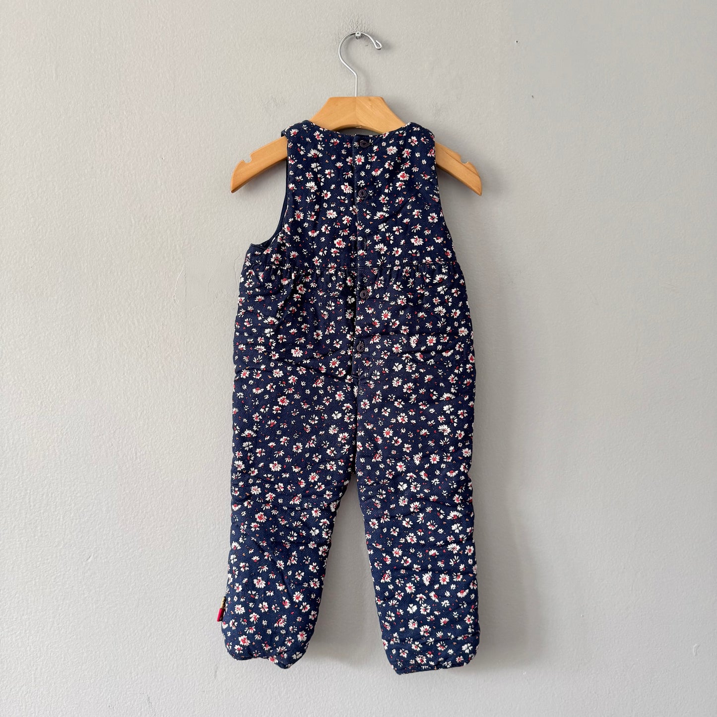 Sergent major / Padded overall - navy floral / 18M