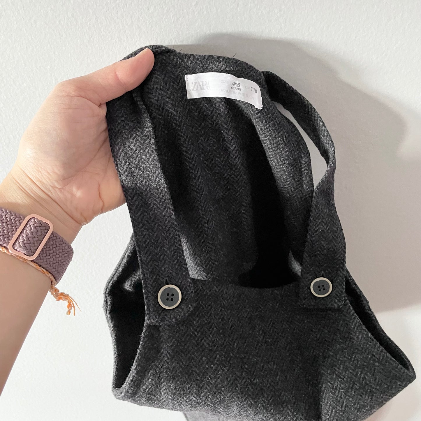 Zara / Tweed overalls / 4-5Y