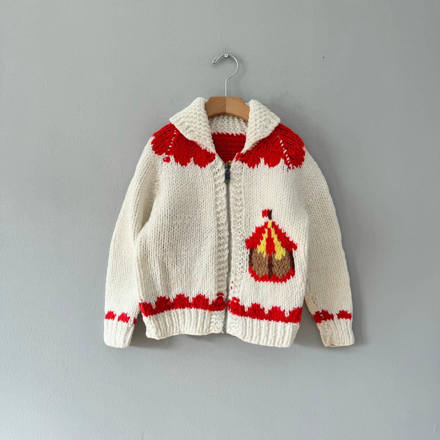 Handmade / Merry go around knit sweater / 5Y