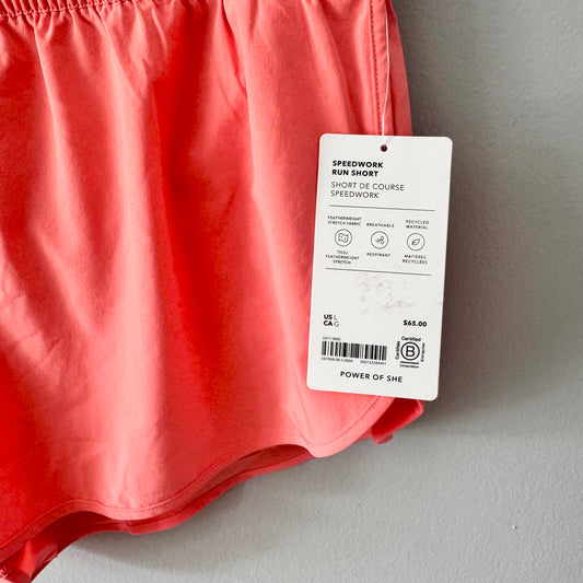 Athleta / Speedwork run short / L - New with tag
