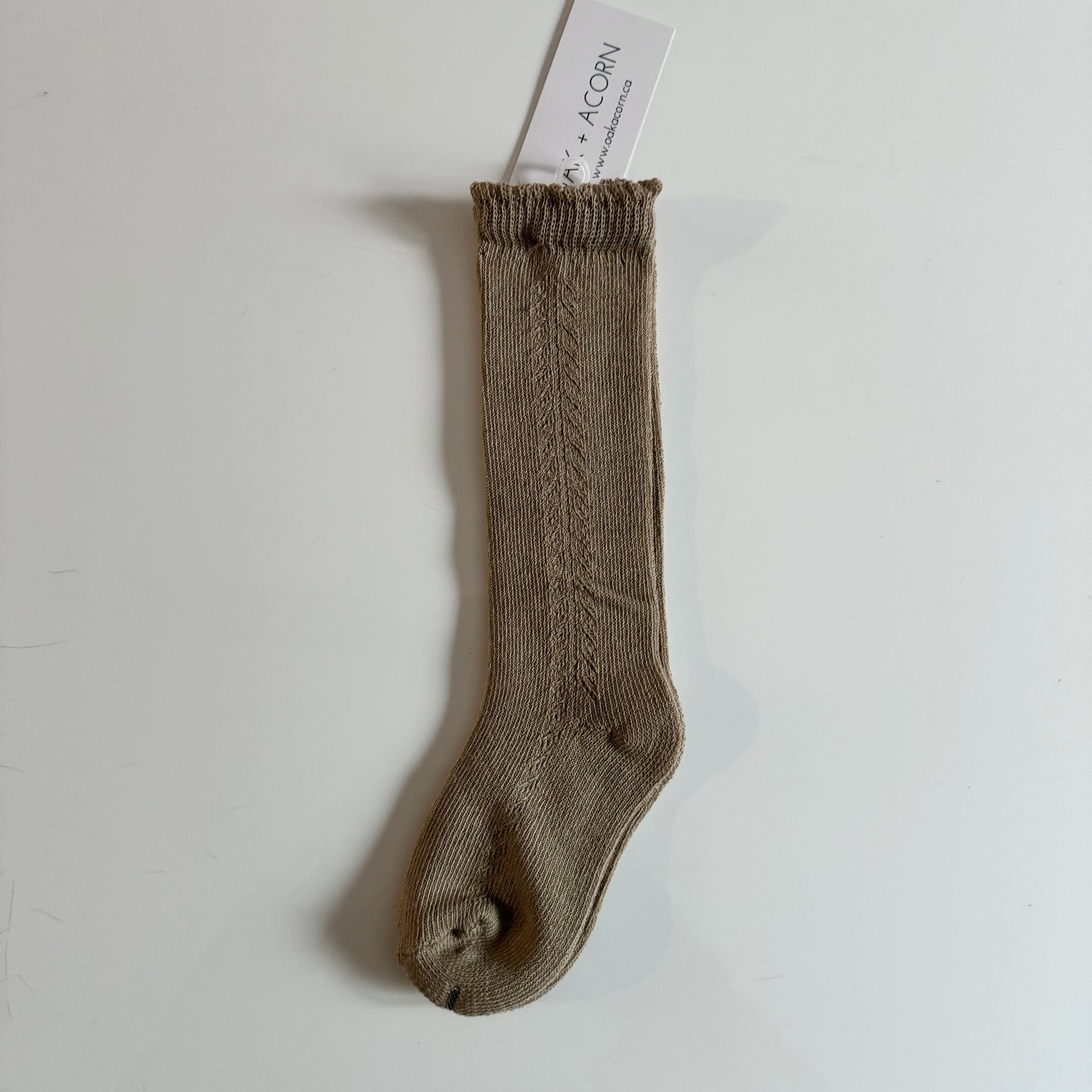 Oak + Acorn / Little Sprout Knee High Socks | Oat