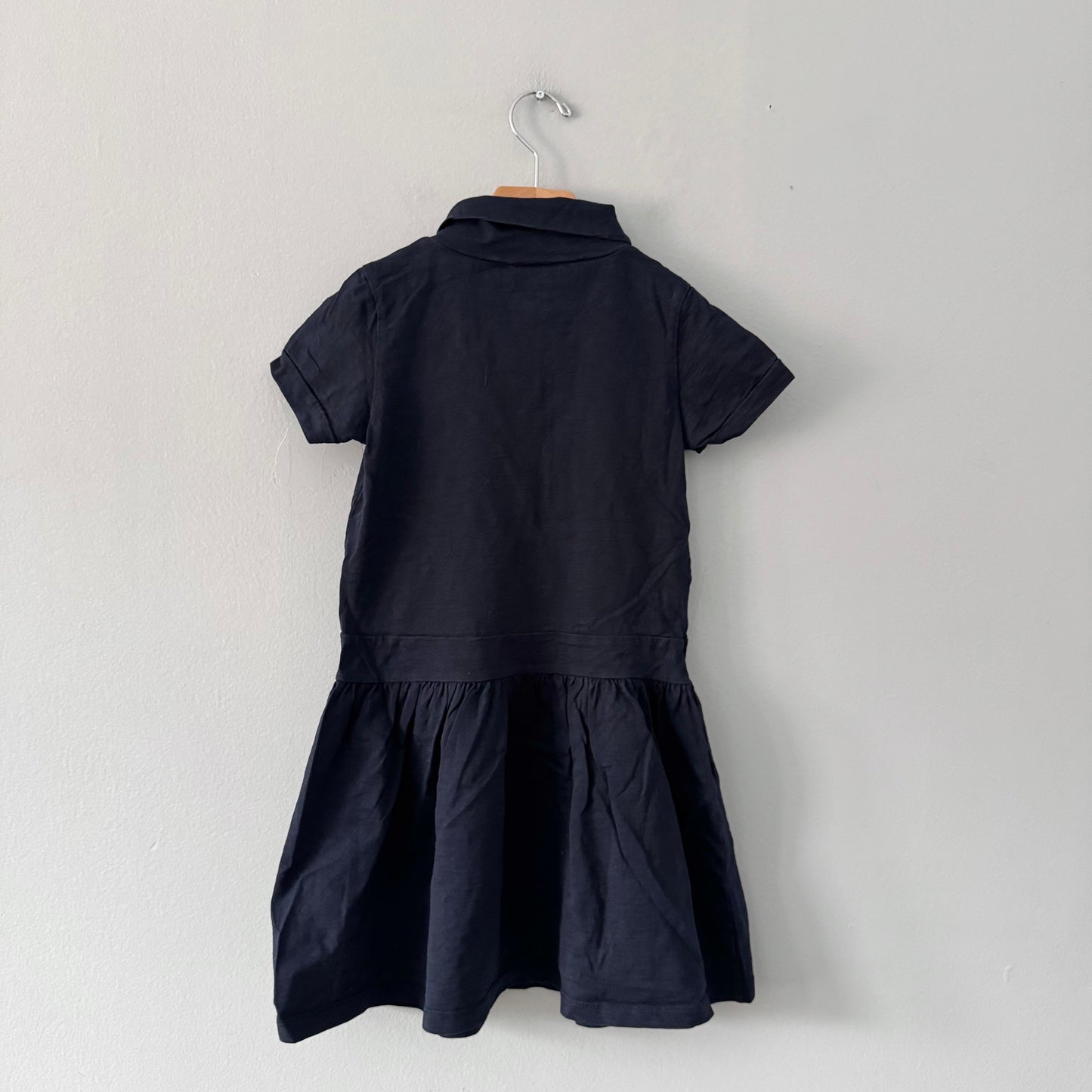 Tea / Navy mock neck dress / 7Y