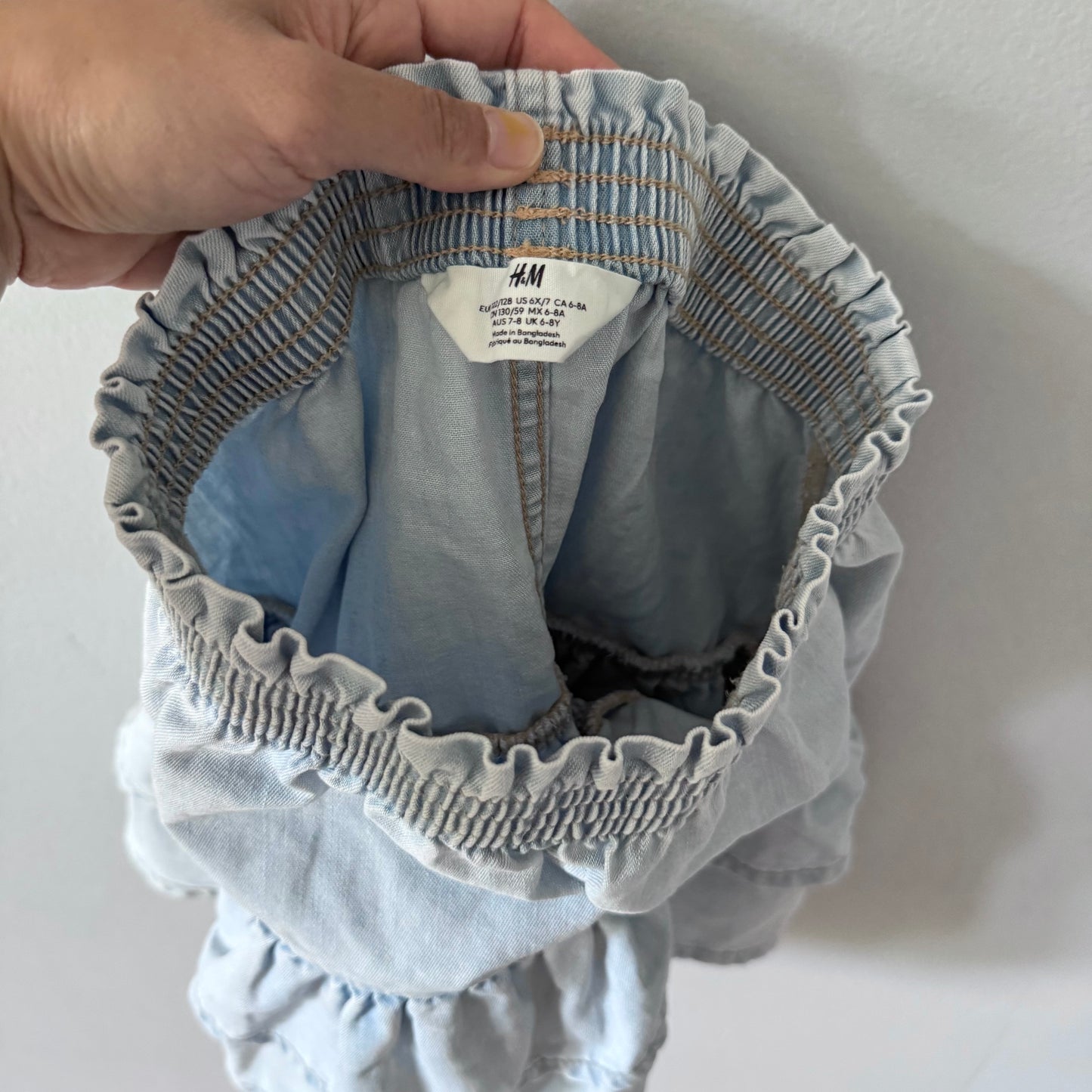 H&M / Chambray skirt / 6-8Y