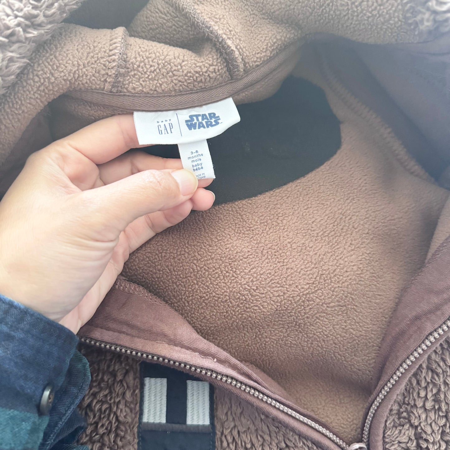 Gap x Star Wars / Fleece x sherpa romper / 3-6M