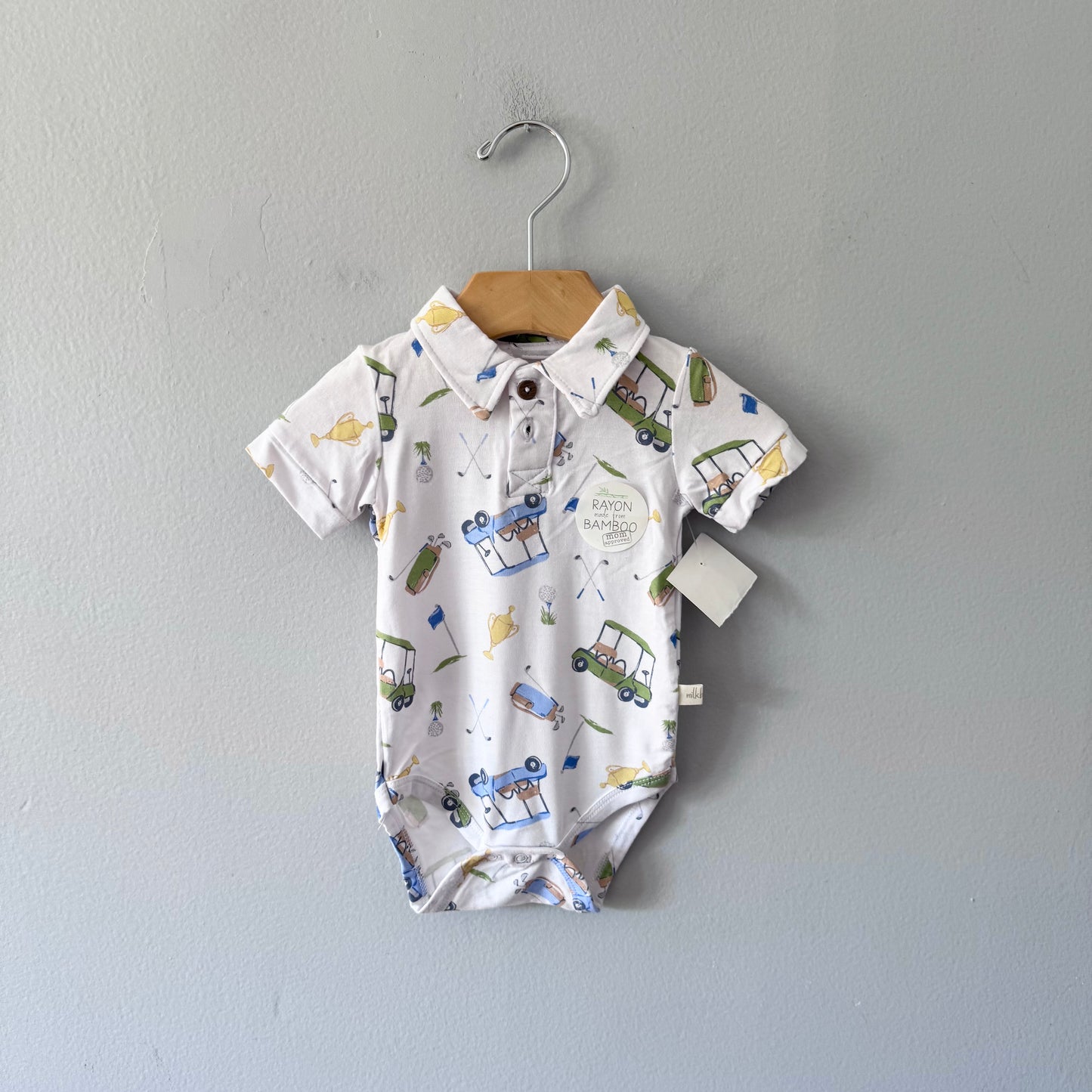 Milk Berry / Bamboo onesie / 6-9M - New with tag