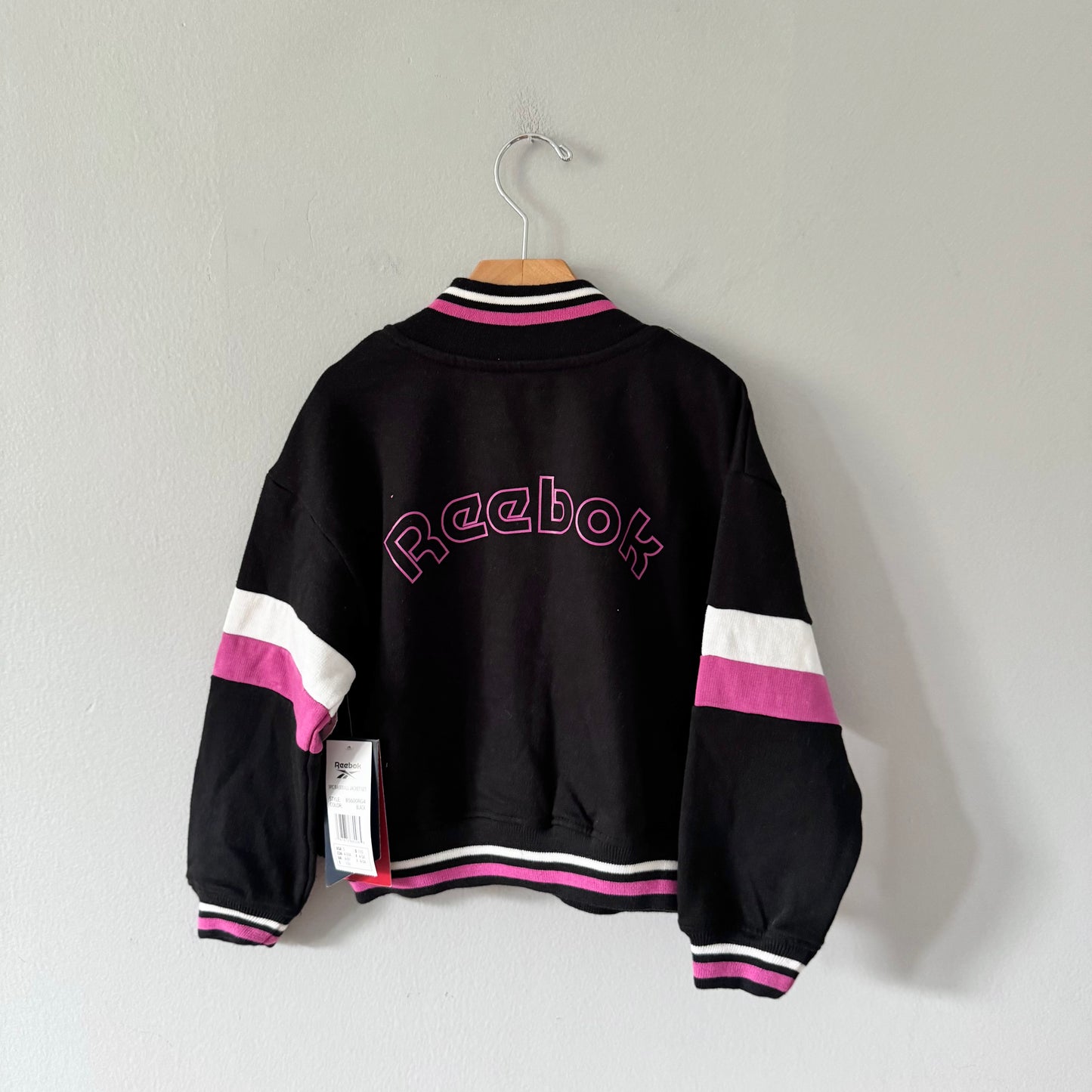 Reebok / Black crew jacket / 4-5Y - New with tag