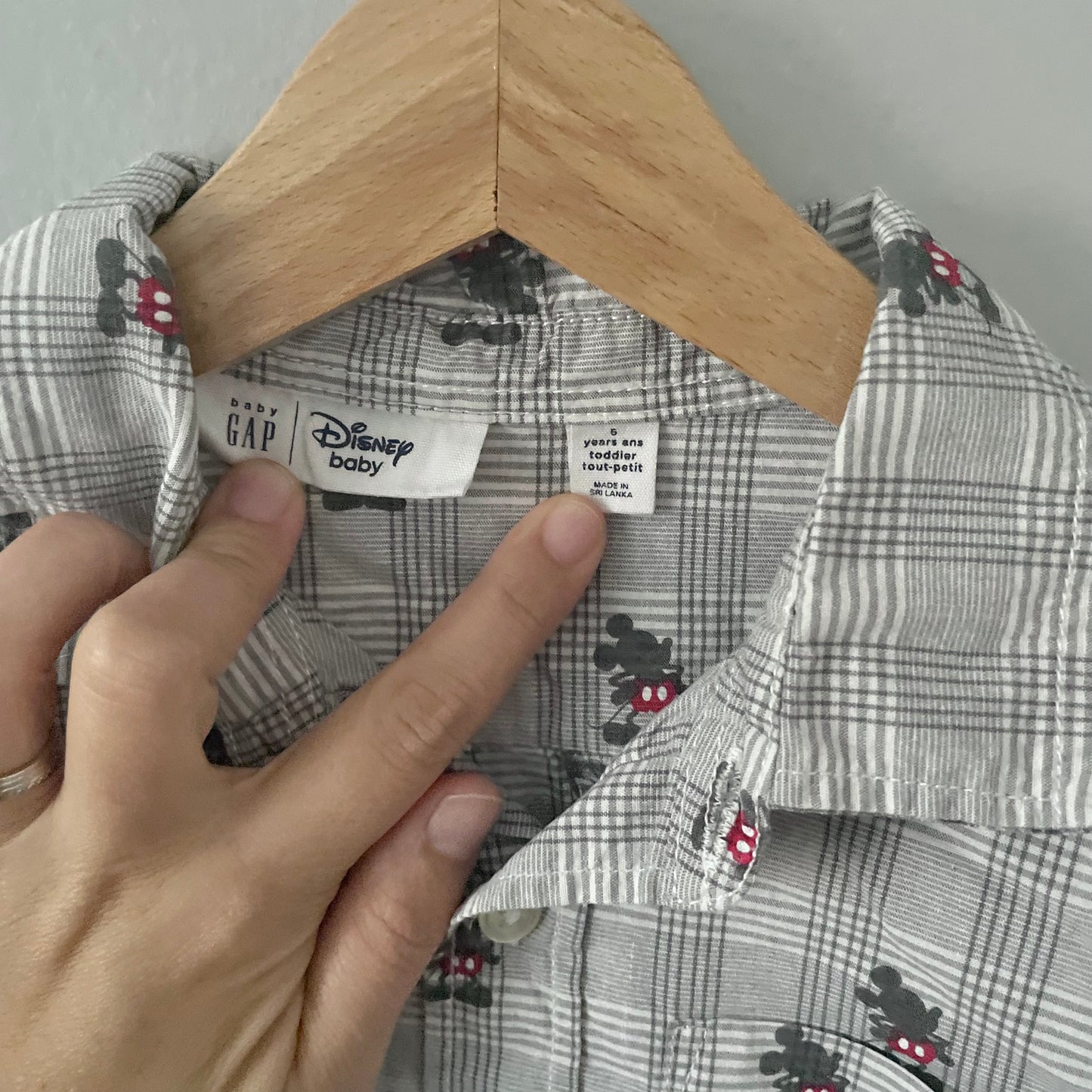 Gap / Disney Mickey cotton shirt / 5Y