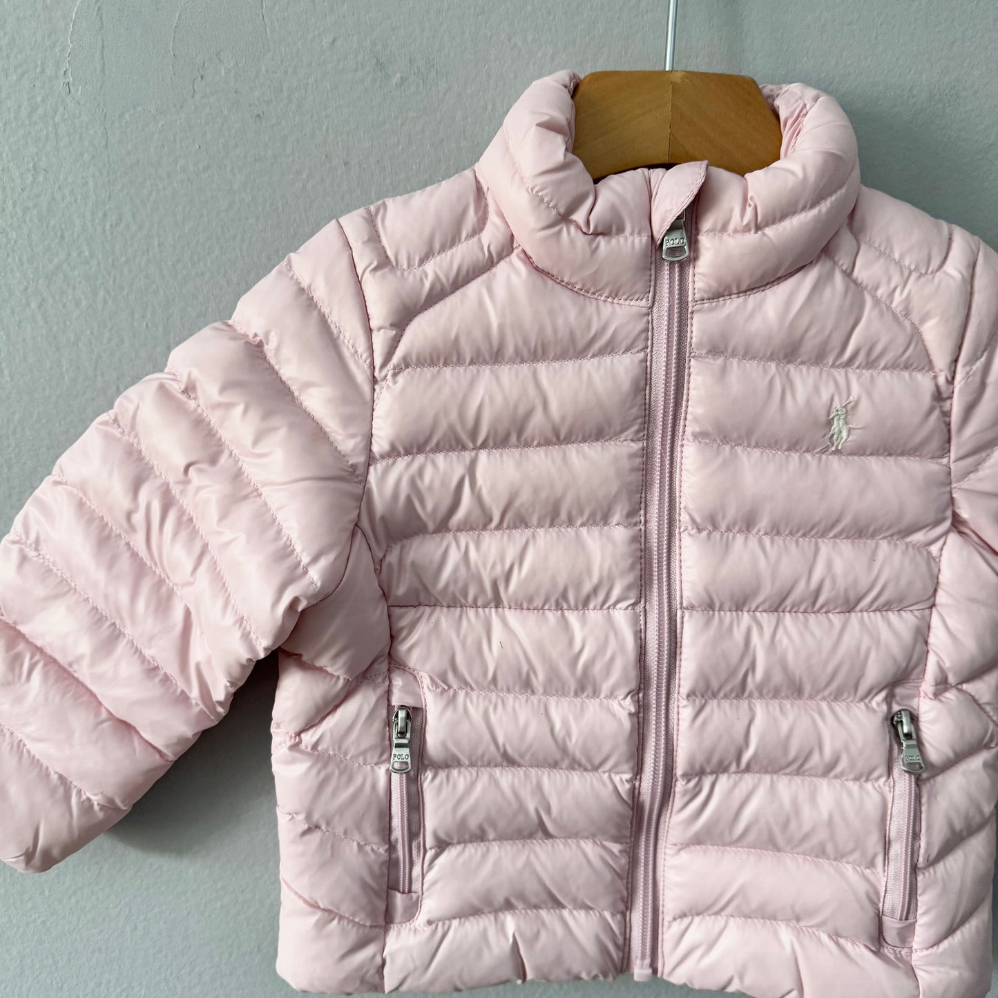 Ralph Lauren / Light pink puffer jacket / 18M