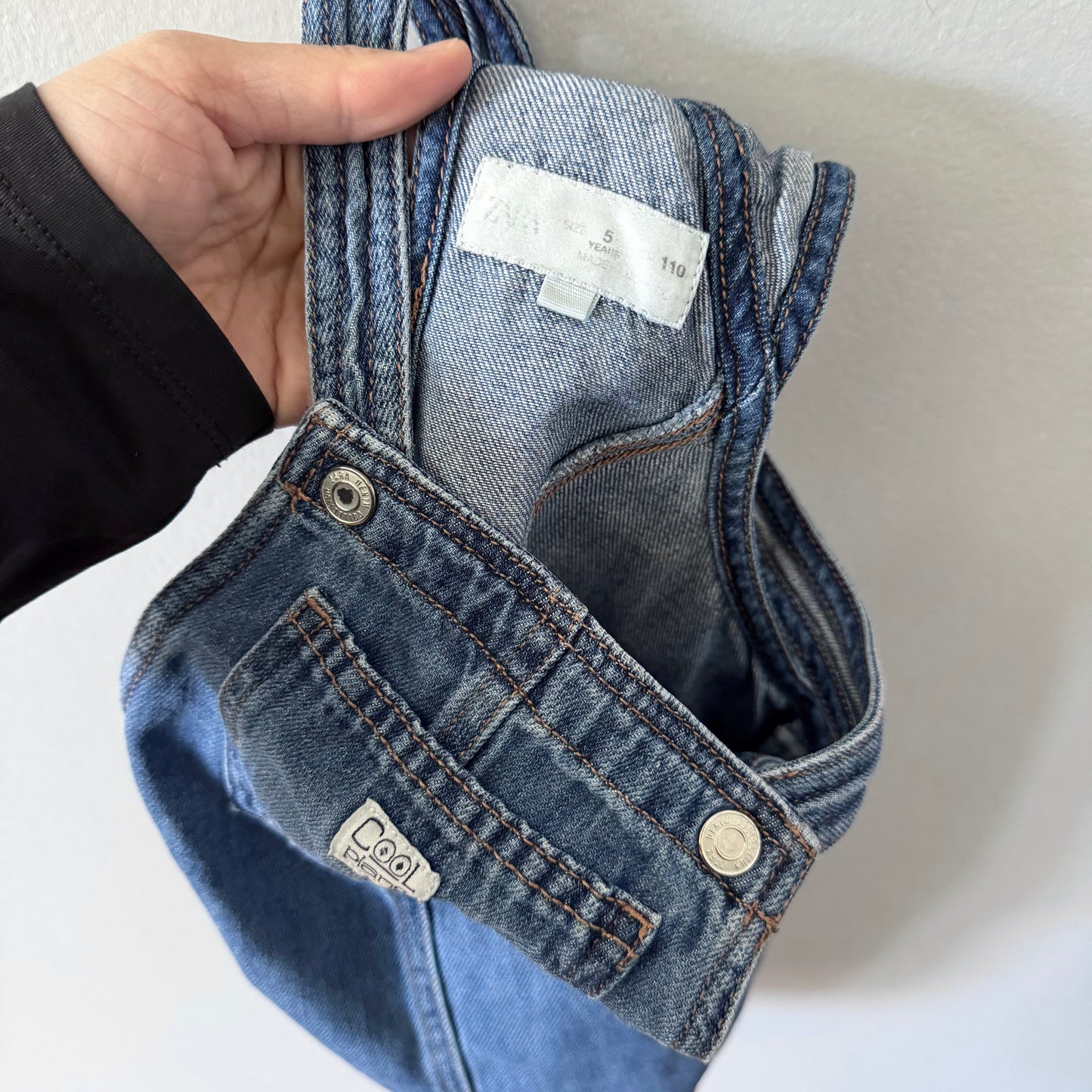 Zara / Denim overall skirt / 5Y