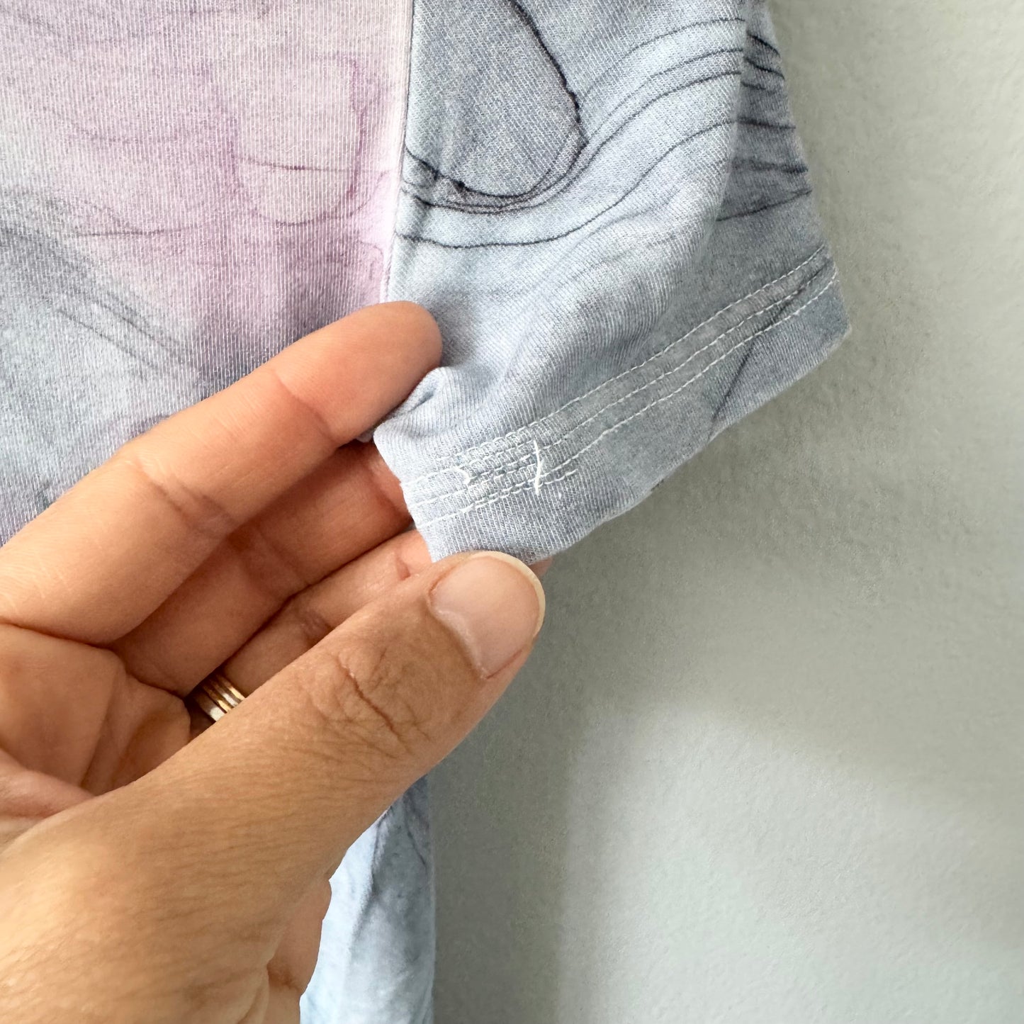 Bear & Roo / Blue purple short sleeve top / 2T