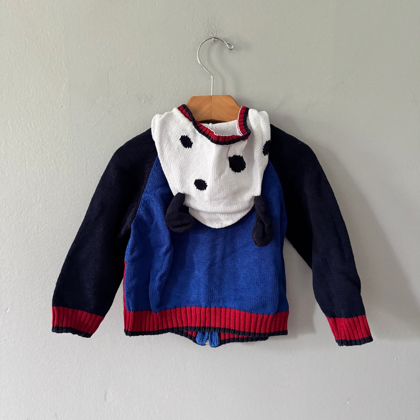 Florence Eiseman / Cotton knit zip up / 12M