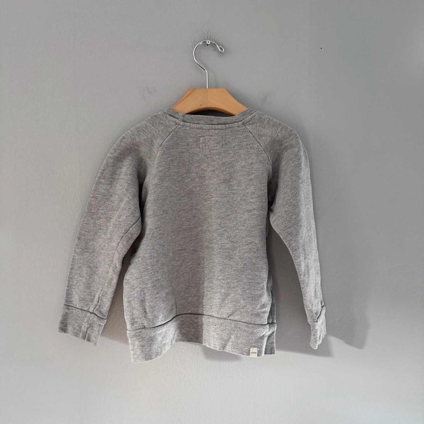 Mini mioche / Light grey sweatshirt / 3-4Y
