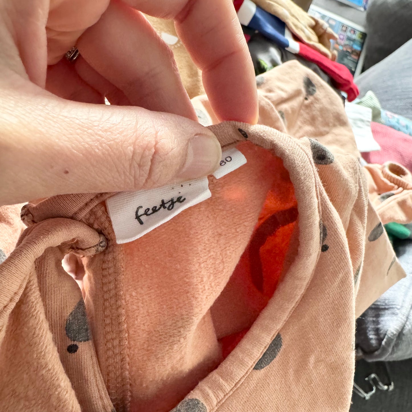 Feetje / Orange long sleeve dress / 12M(80)