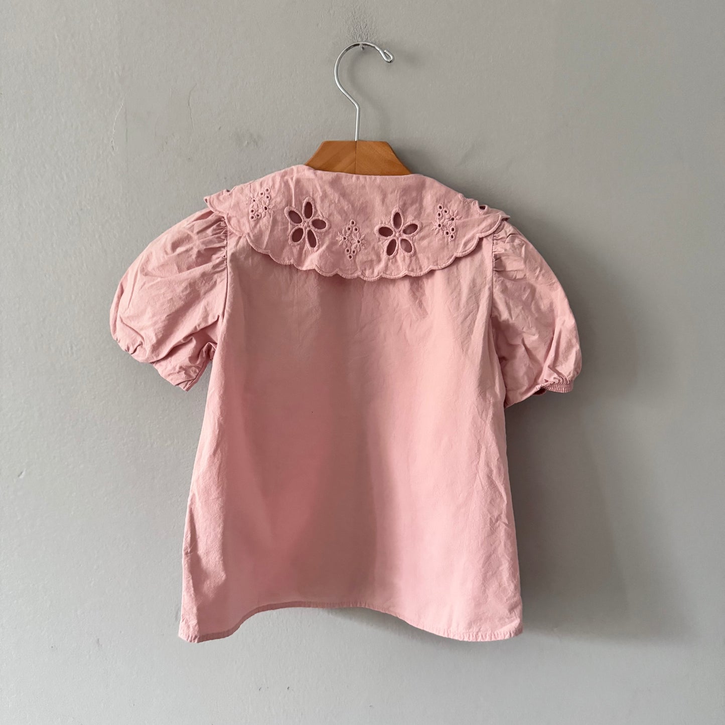 Zara / Pink blouse with collar / 3-4Y