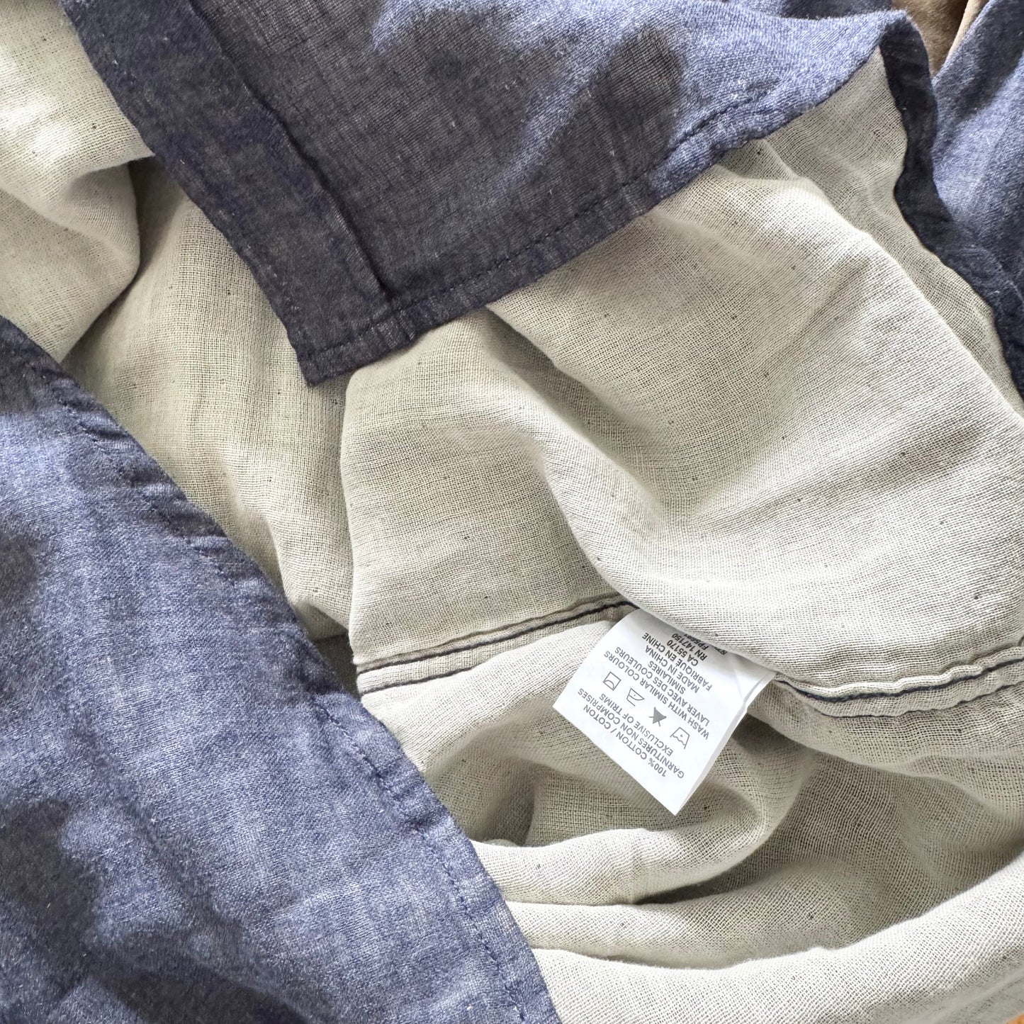 Frank & Oak / Chemise en gaze bleu marine / Hommes L - Neuve avec étiquette