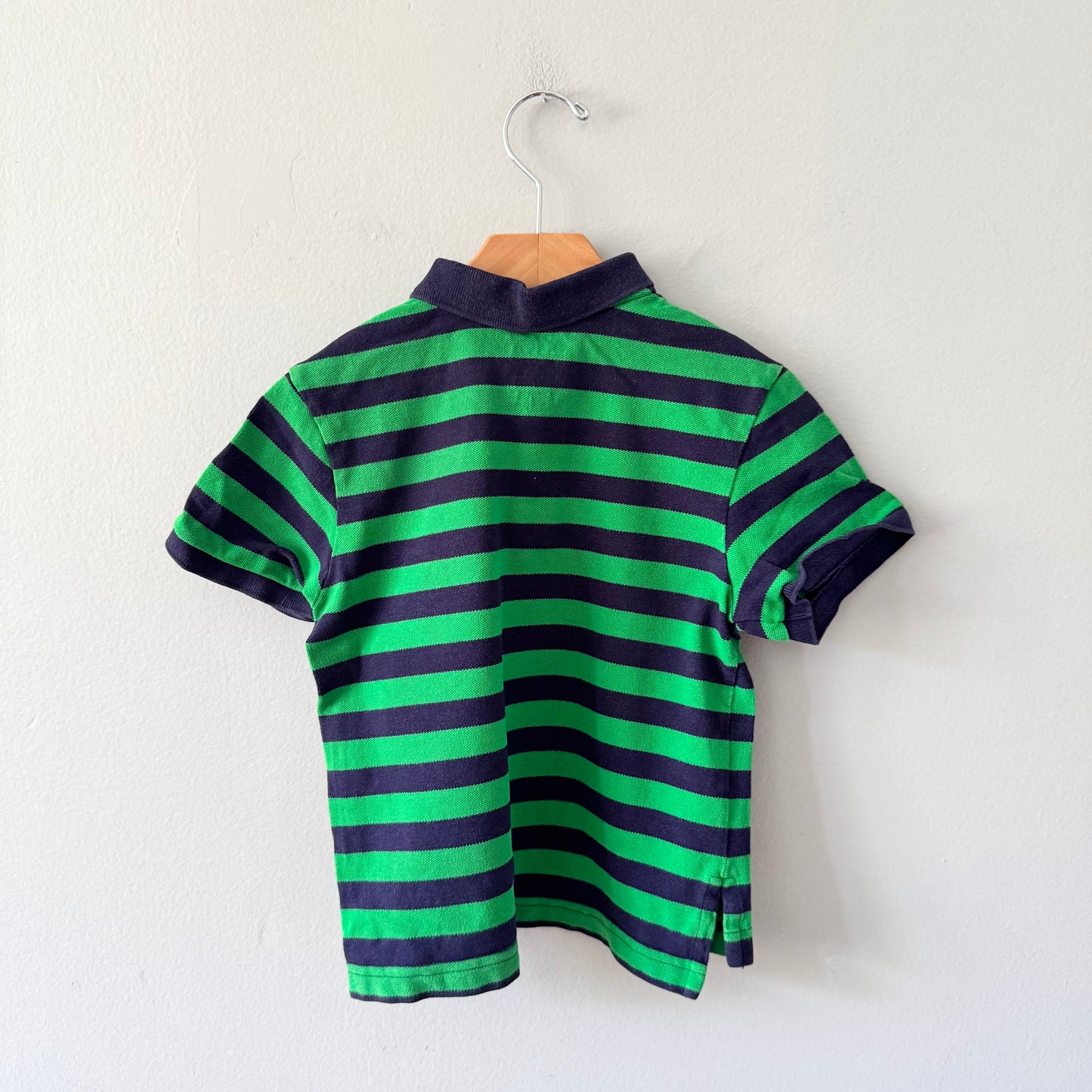 LL Bean / Green navy polo shirt / 4Y