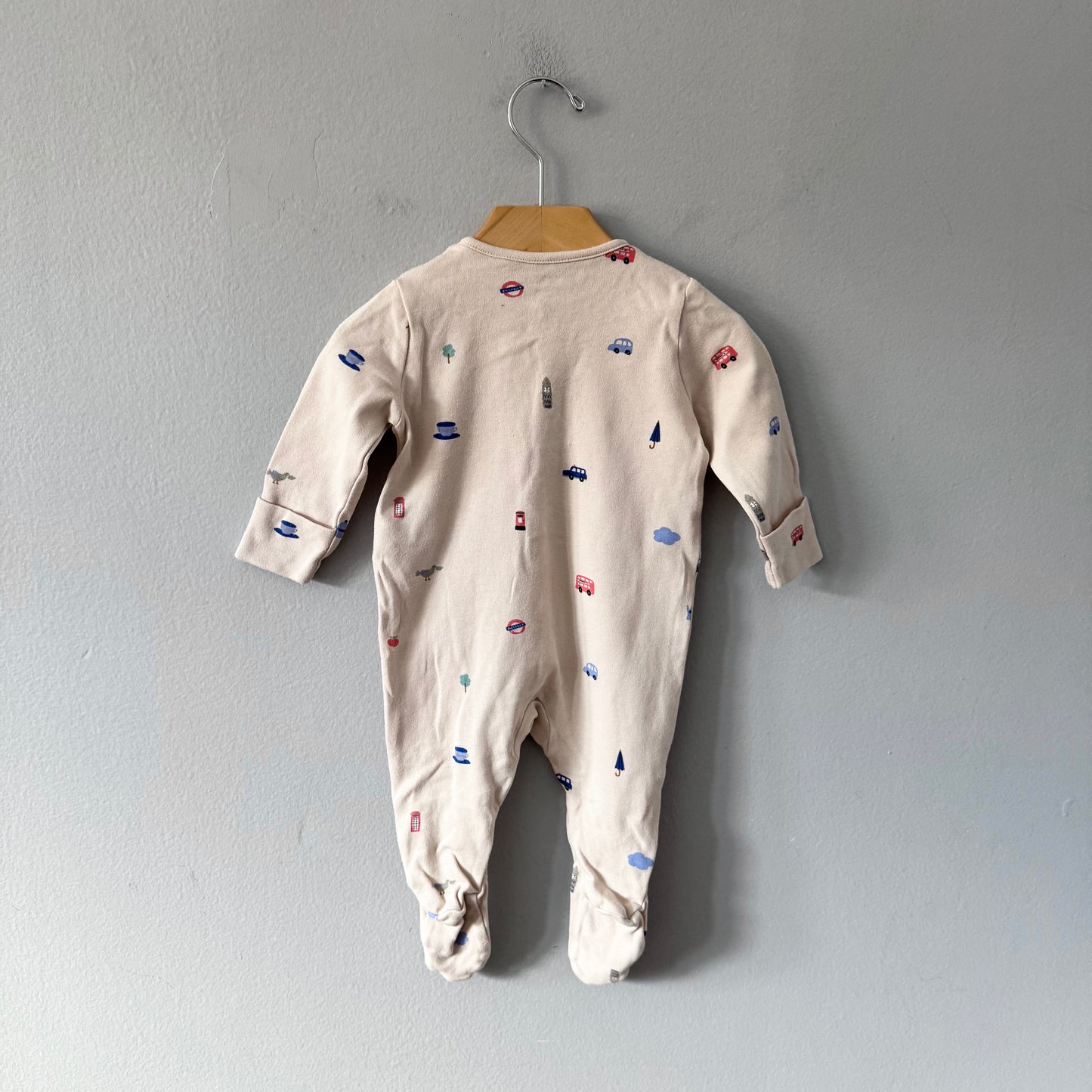 M&S / Beige romper / 3-6M