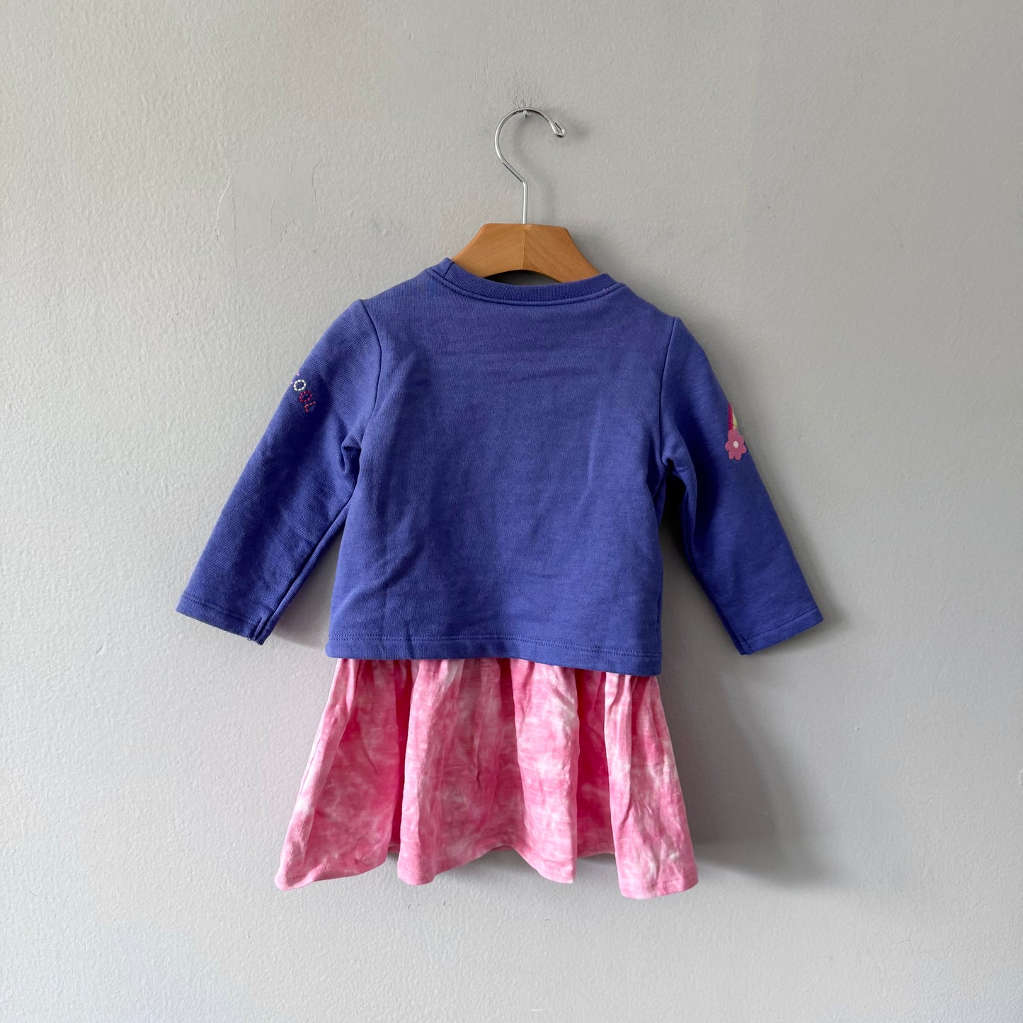 Hatley / Purple x pink crew dress / 2Y