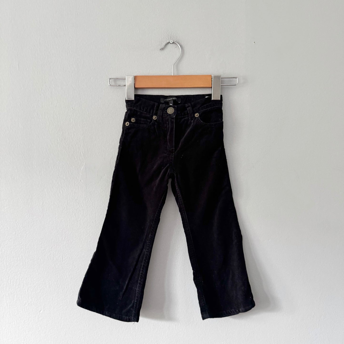 Little Marc Jacobs / Black velour pants / 3Y
