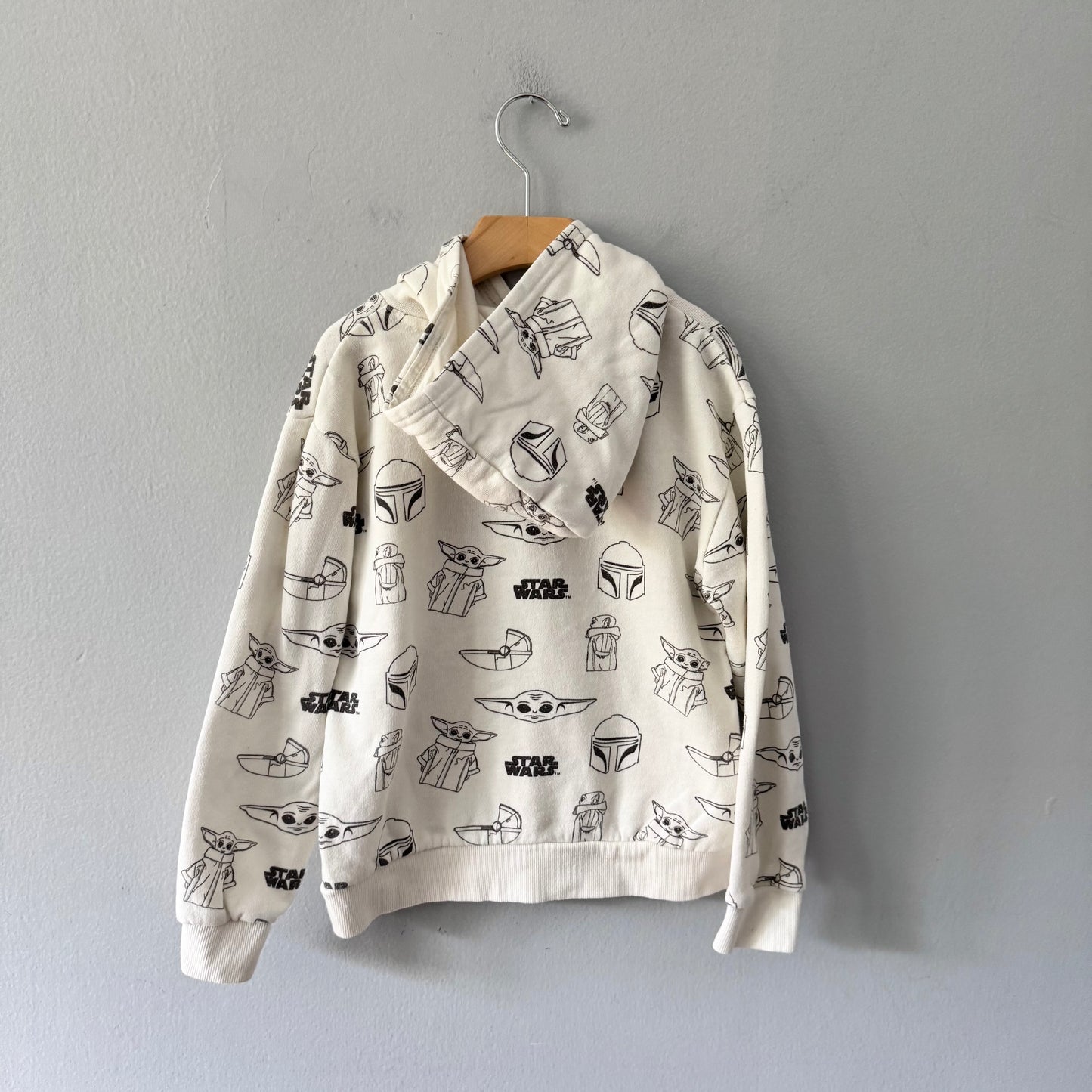 Star Wars / White logo hoodie / 6Y