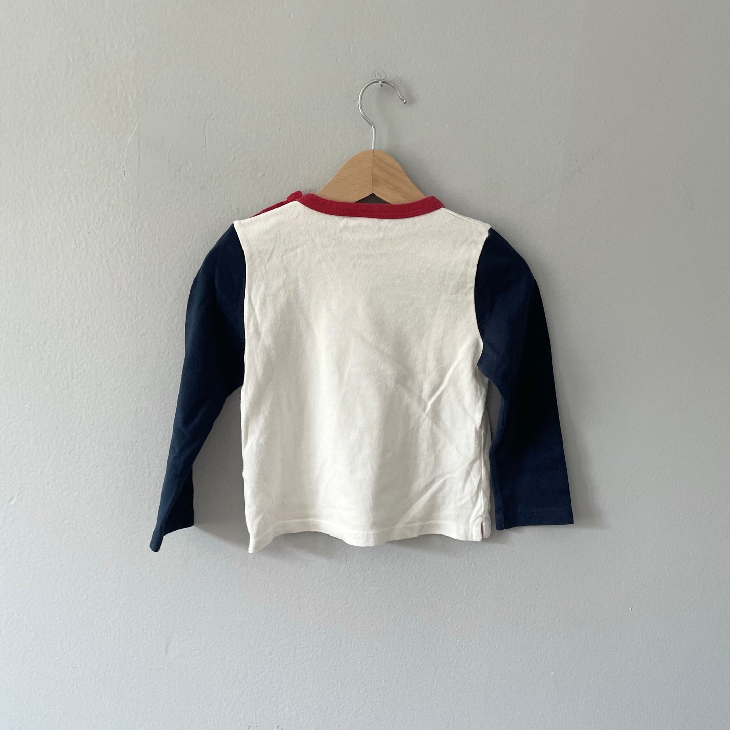 Petit Bateau / Long sleeve top - Mon univers Marin / 24M