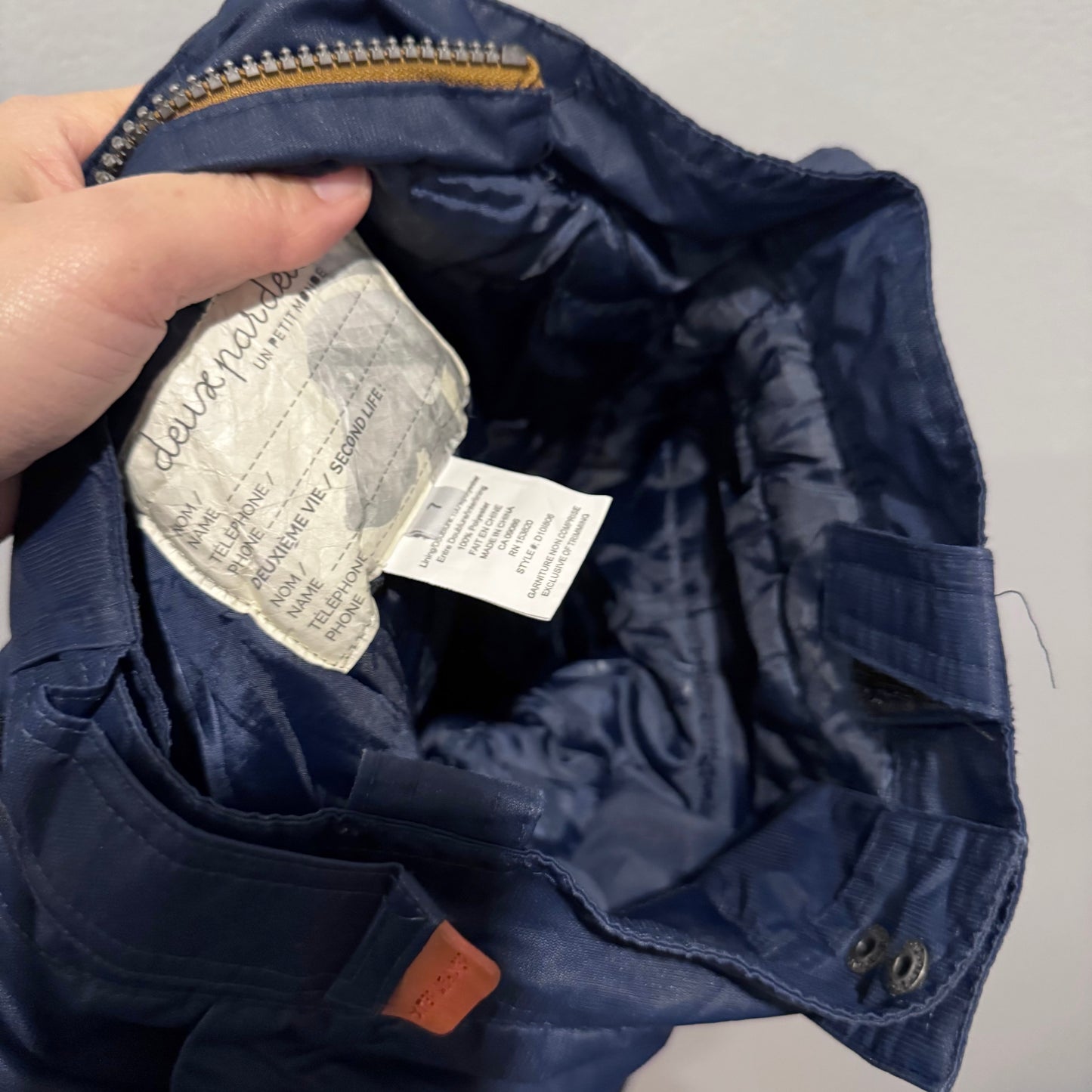 Deux par deux / Navy snow pants / 7Y