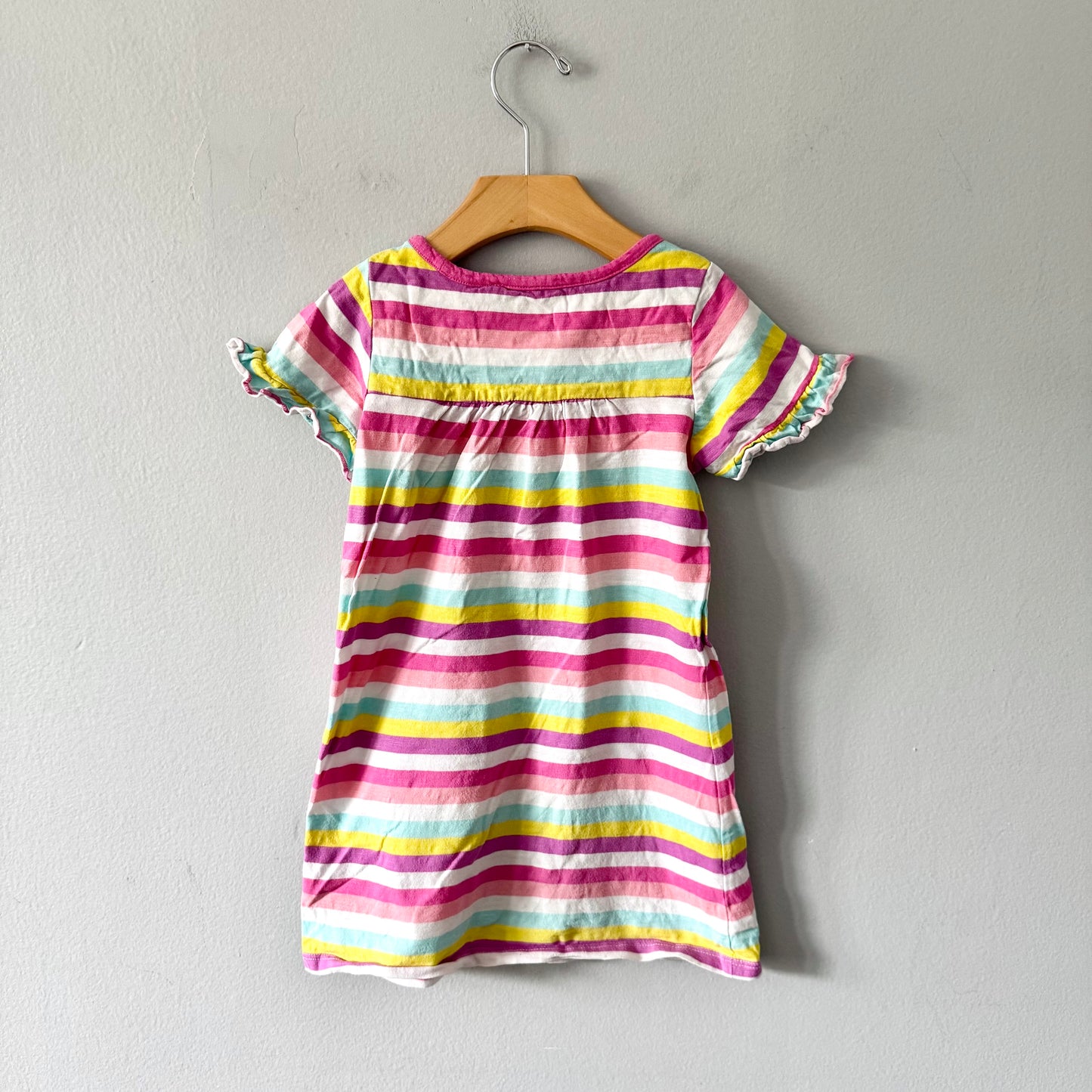 Hatley / Pink stripe dress / 5Y
