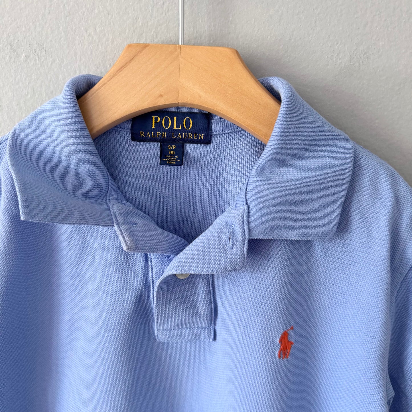 Polo Ralph Lauren / Light blue polo shirt / 8Y