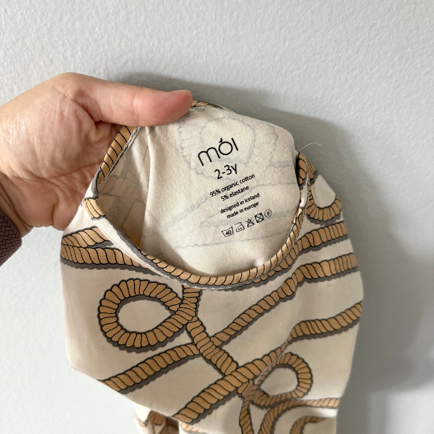 Moi / Beige x rope dress / 2-3Y
