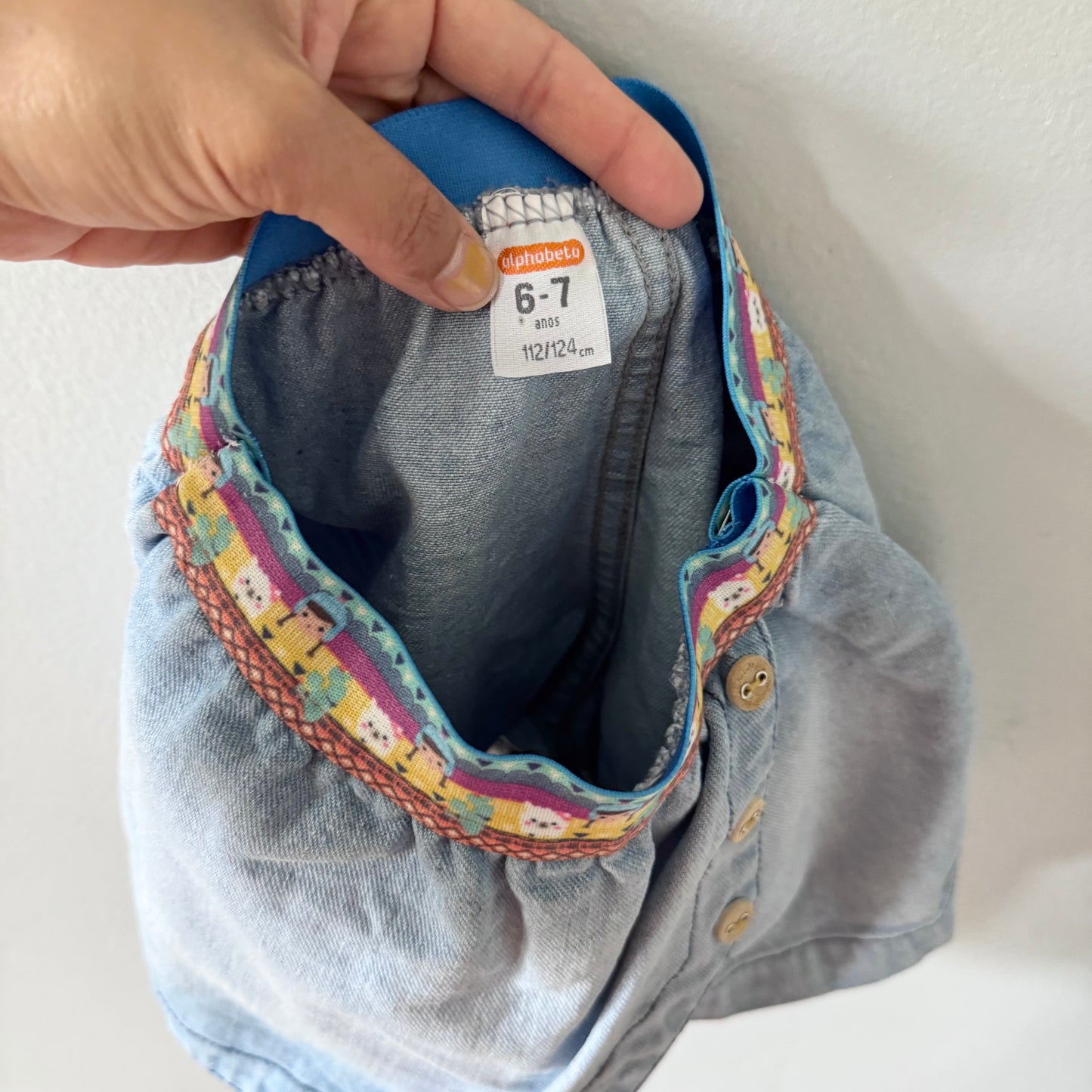 Alphabeto / Denim shorts / 6-7Y